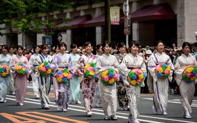Hanagasa Flower Hat Procession
