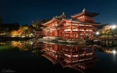 Magical evening at the Byodoin Temple