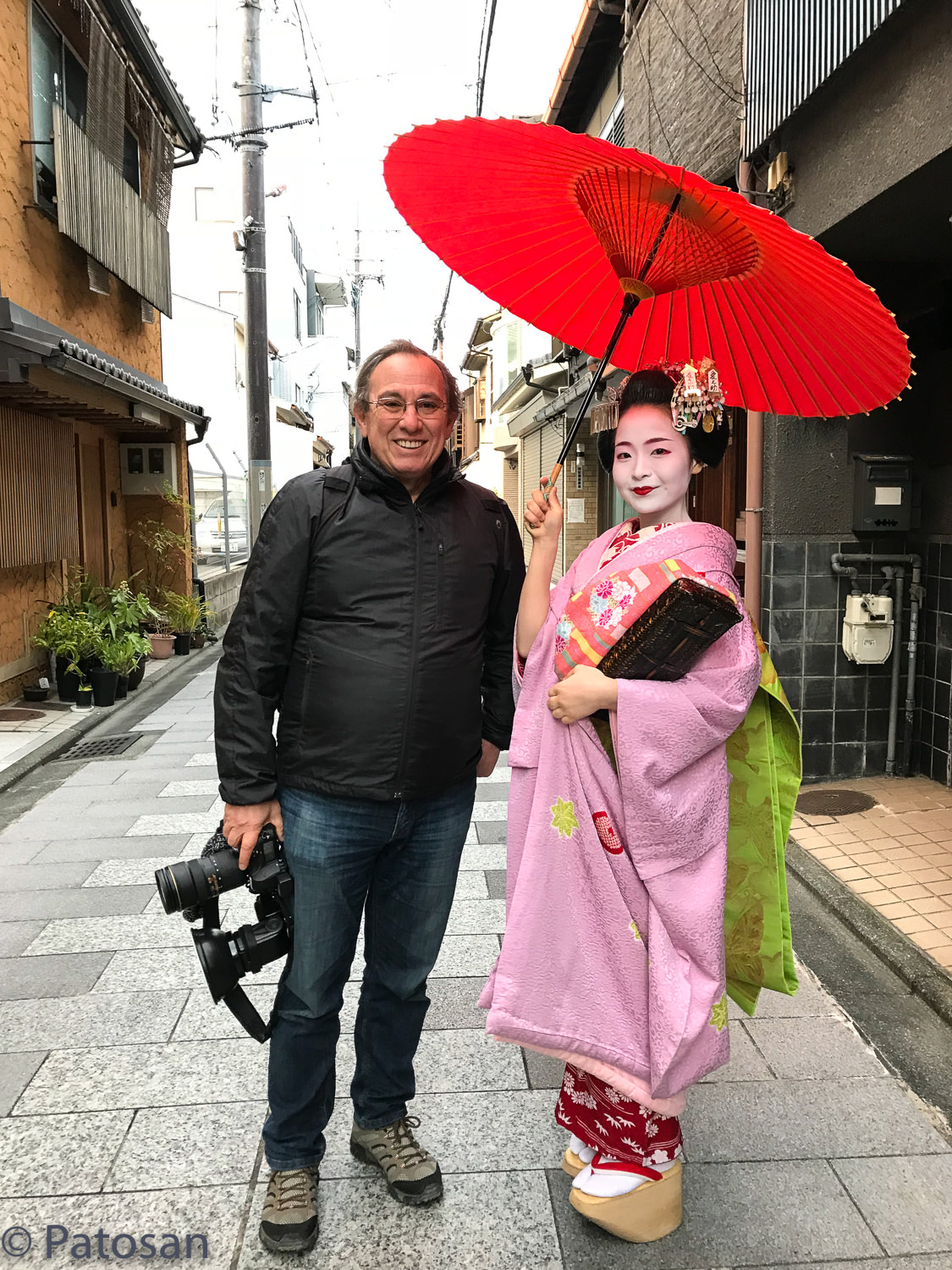 With maiko Fukutama around Miyagawa-cho